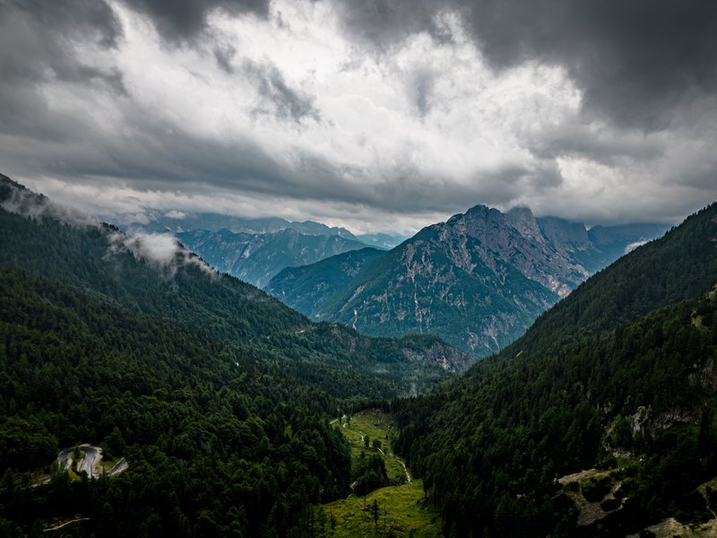 Bergdal in Slovenië