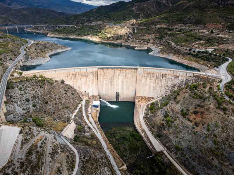 Stuwdam in Spanje