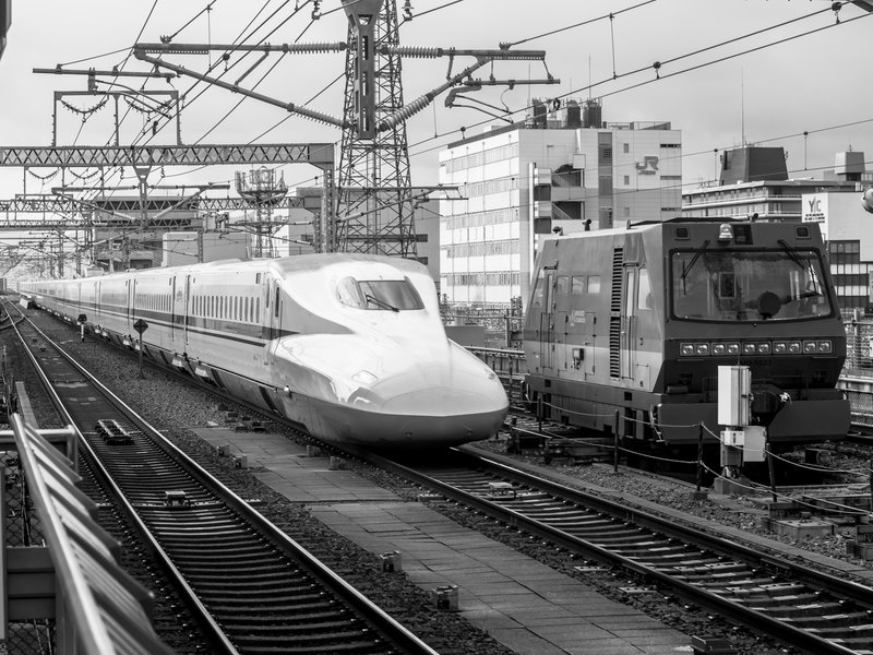 Shinkansen in Tokio, Japan.